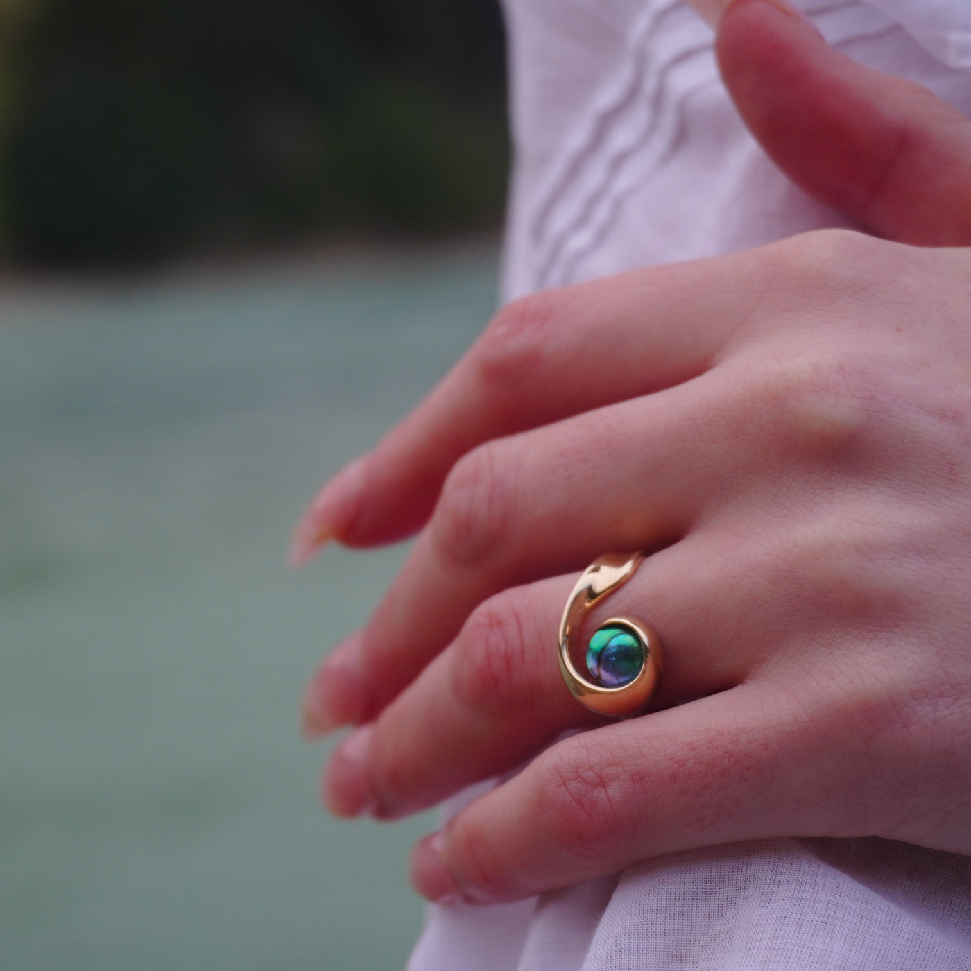 Pearl Athena Ring 9ct Yellow Gold