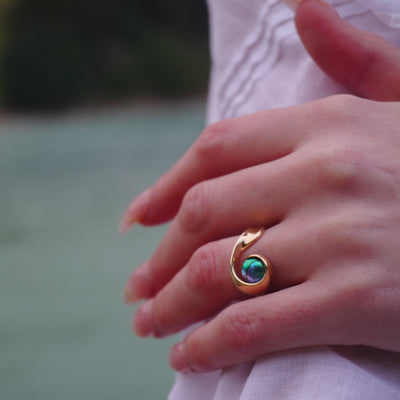 Pearl Athena Ring 9ct Yellow Gold