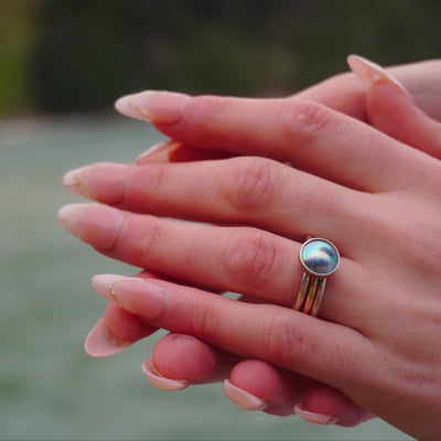 Pearl Fidget Ring