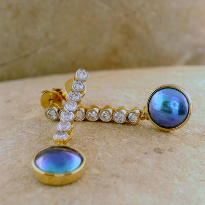 Pearl Lavish Diamond Earrings