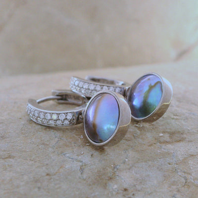 pearl drop earrings