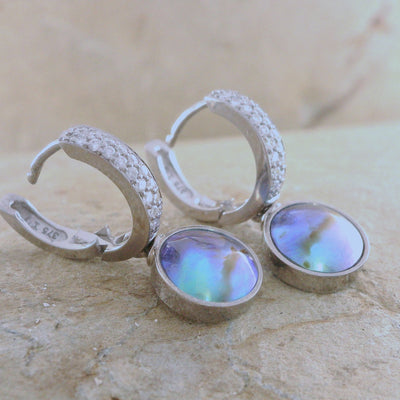 paua Pearl drop earrings