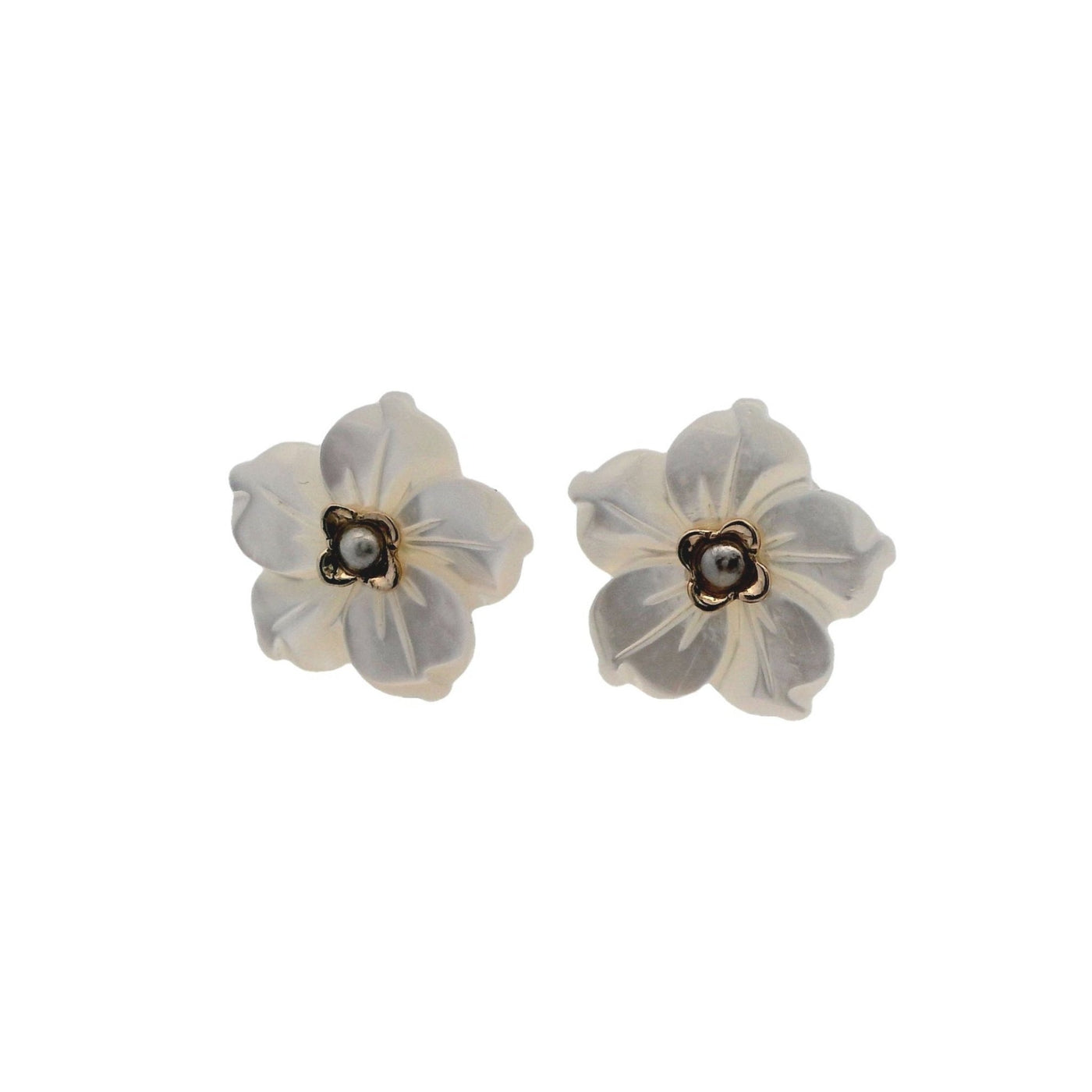 Mini Daffodil Stud Earrings - 9ct