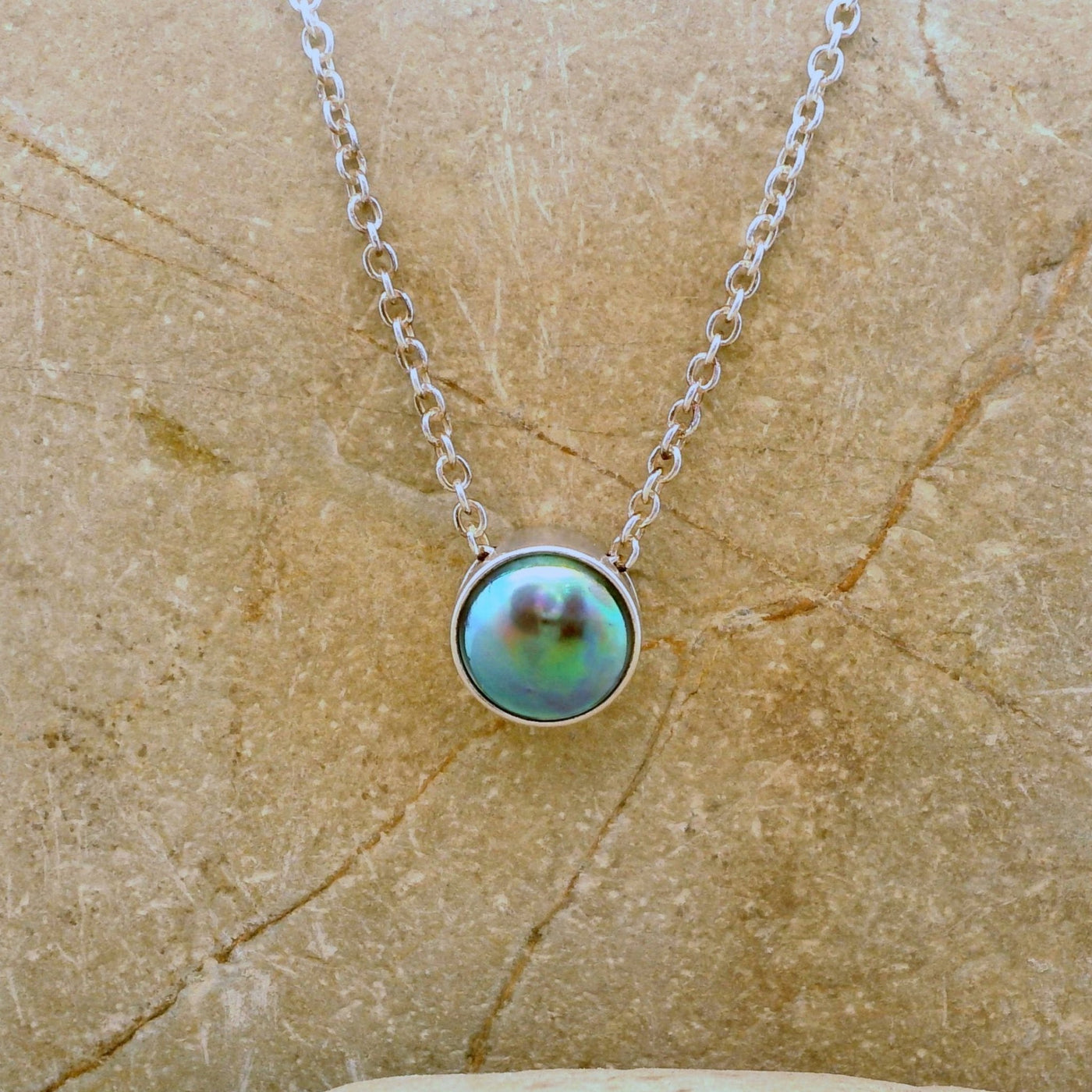 Pearl Glow Moon Necklace - STG