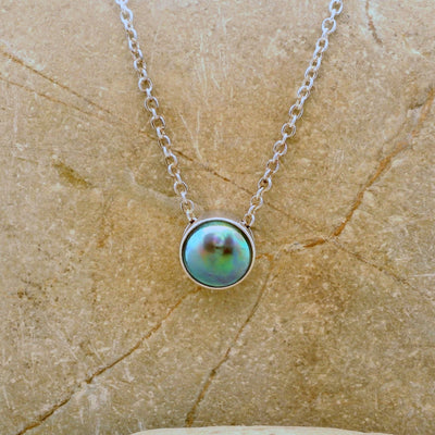 Pearl Glow Moon Necklace - STG