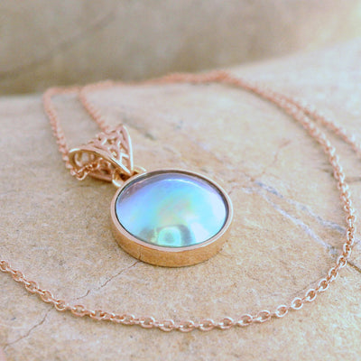 Pearl Marcella Necklace - Rose Gold