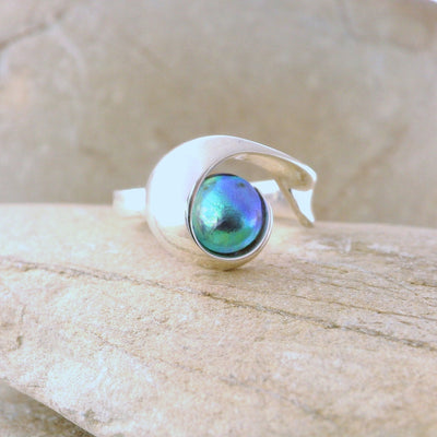 12. Pearl Athena Ring White Gold - December Aurora Pearl