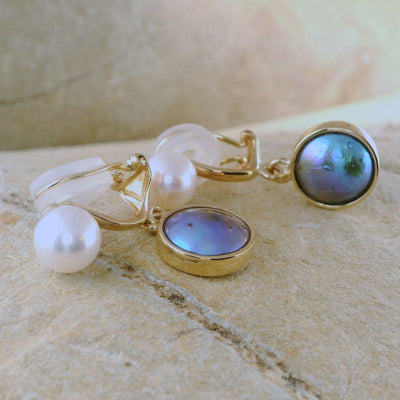 Pearl Clip-On Ann Earrings - 9ct