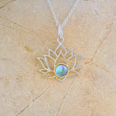 Pearl Lotus Necklace