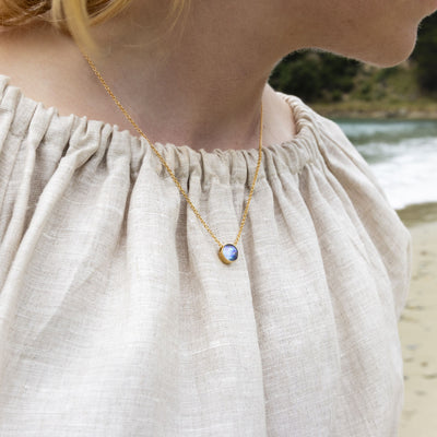 Pearl Moonrise Necklace - Yellow Gold 18ct