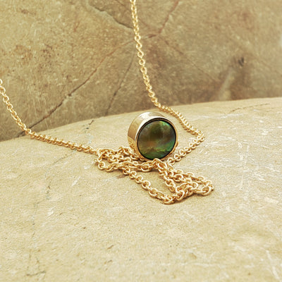 Pearl Moonrise Necklace - 9ct Yellow Gold