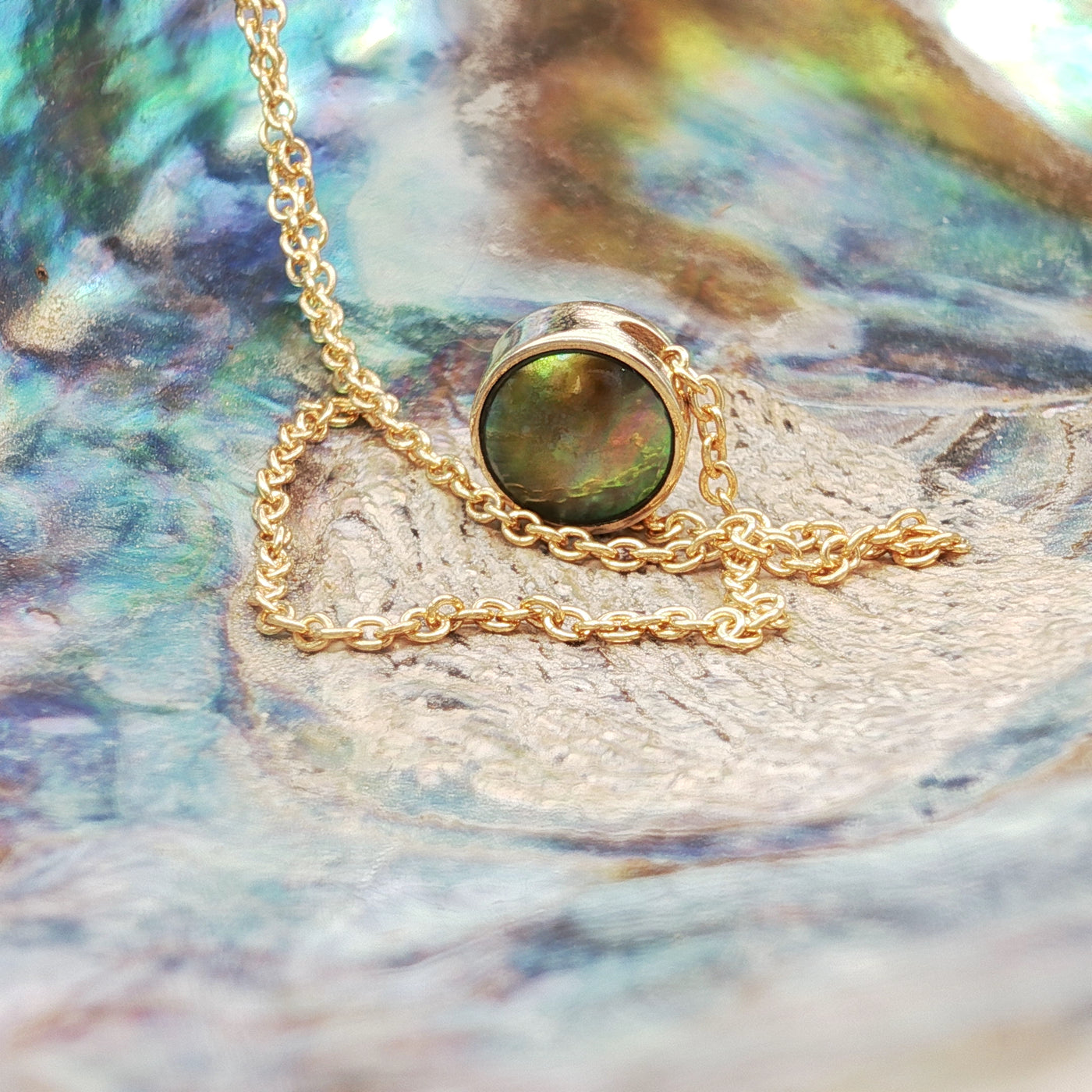 Pearl Moonrise Necklace - 9ct Yellow Gold