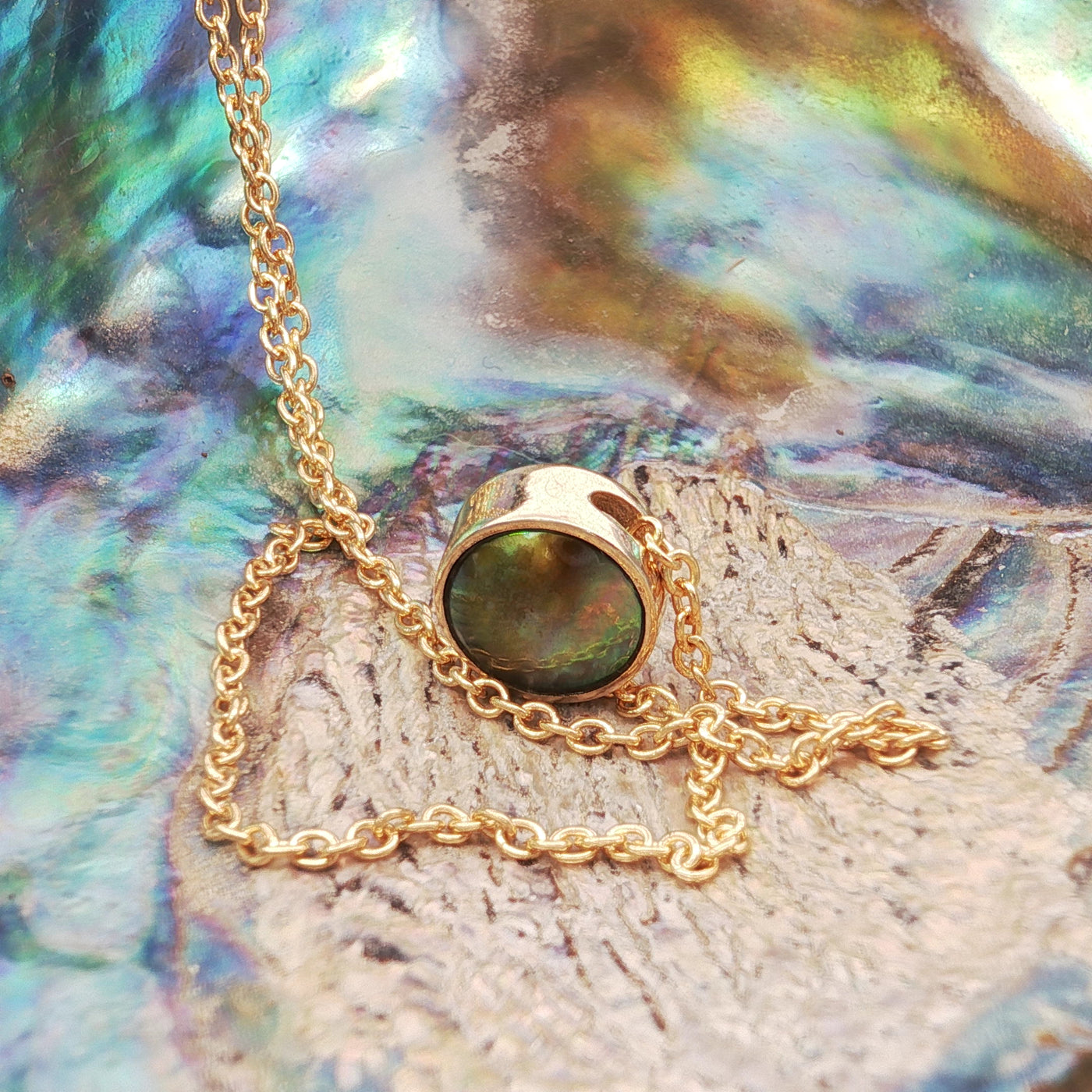 Pearl Moonrise Necklace - 9ct Yellow Gold