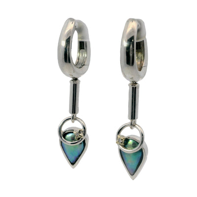 Pearl Ocean Arrow Teardrop Earrings