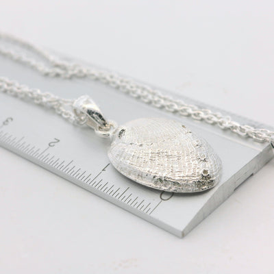 silver paua necklace