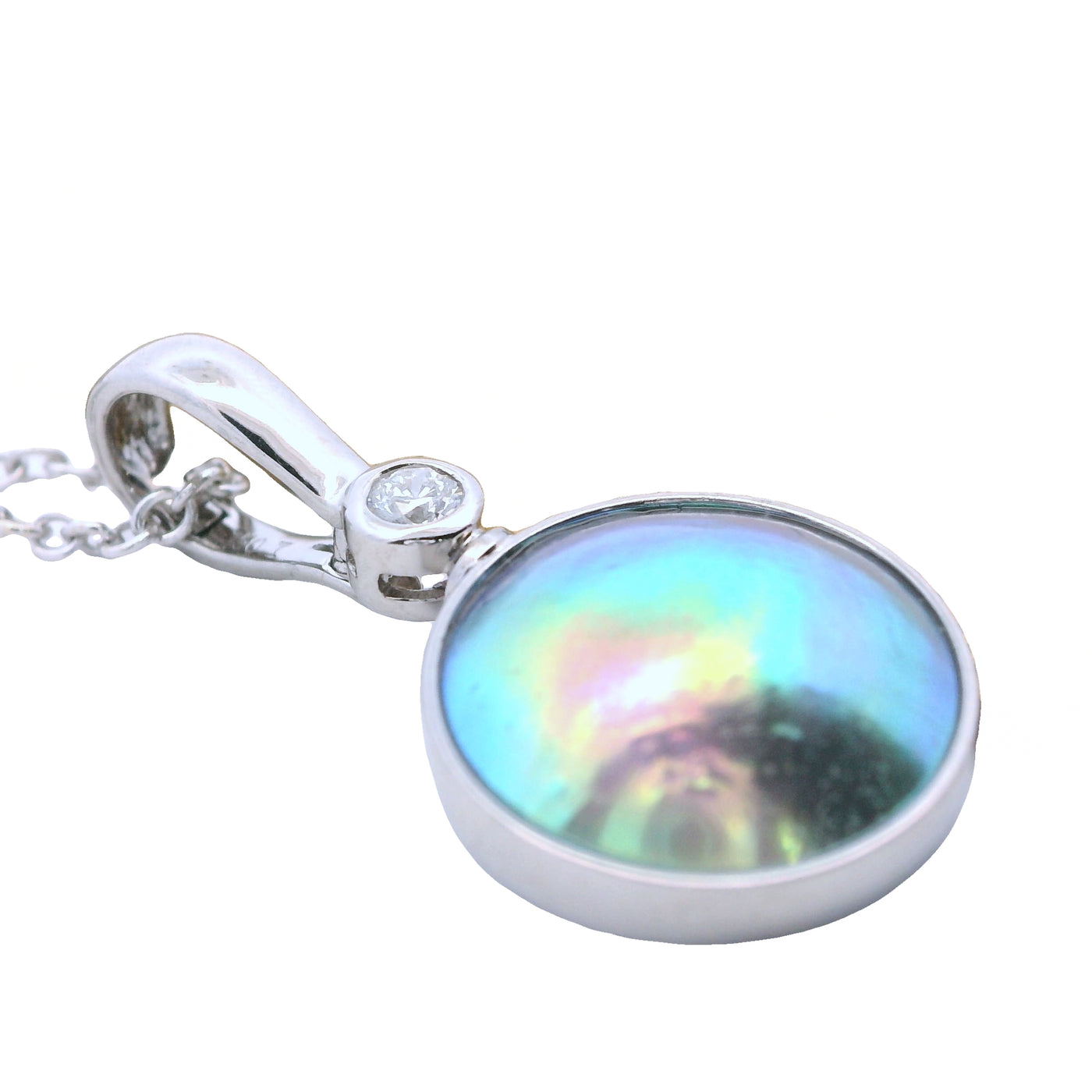 gold diamond paua pearl