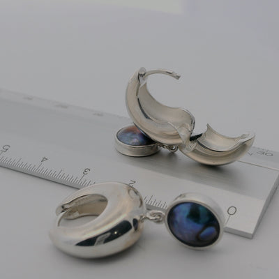 Pearl Silver Tide Earrings