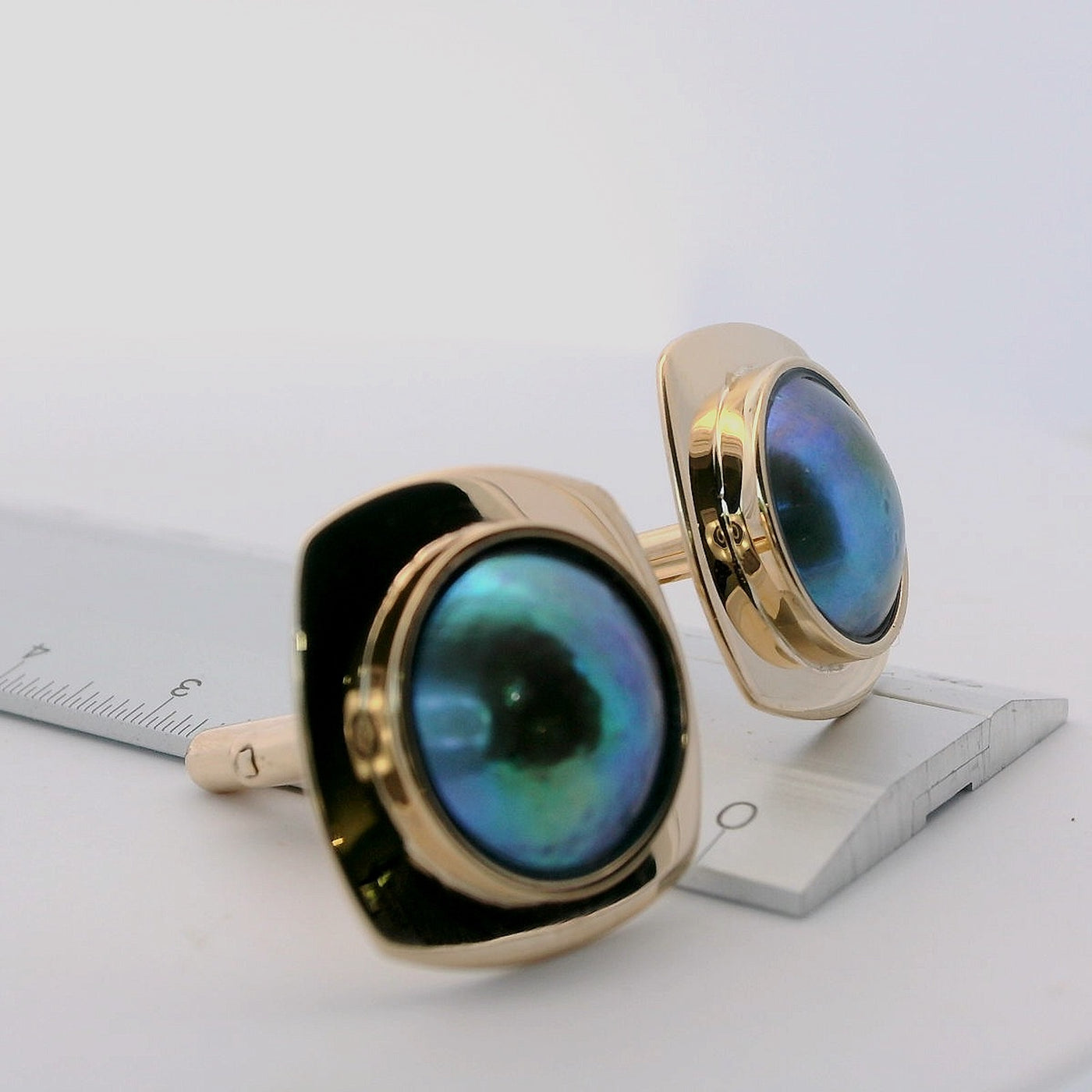 Pearl Mystery Cufflinks - 9ct Gold