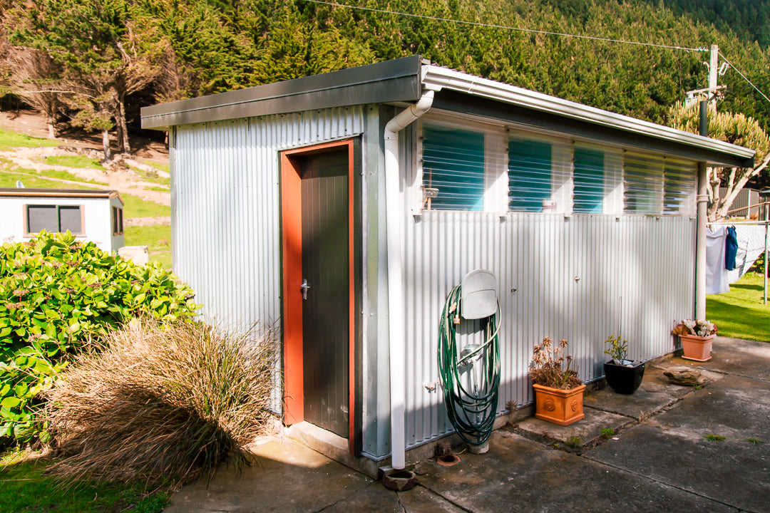 Outside bathroom