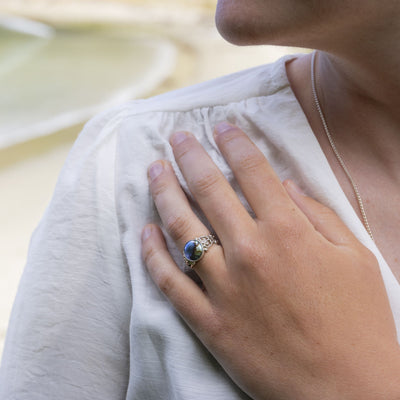 Pearl Silver Fern Ring