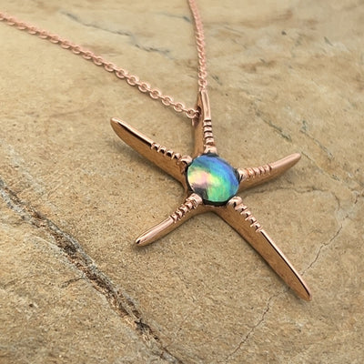 Pearl Starfish Necklace White Gold