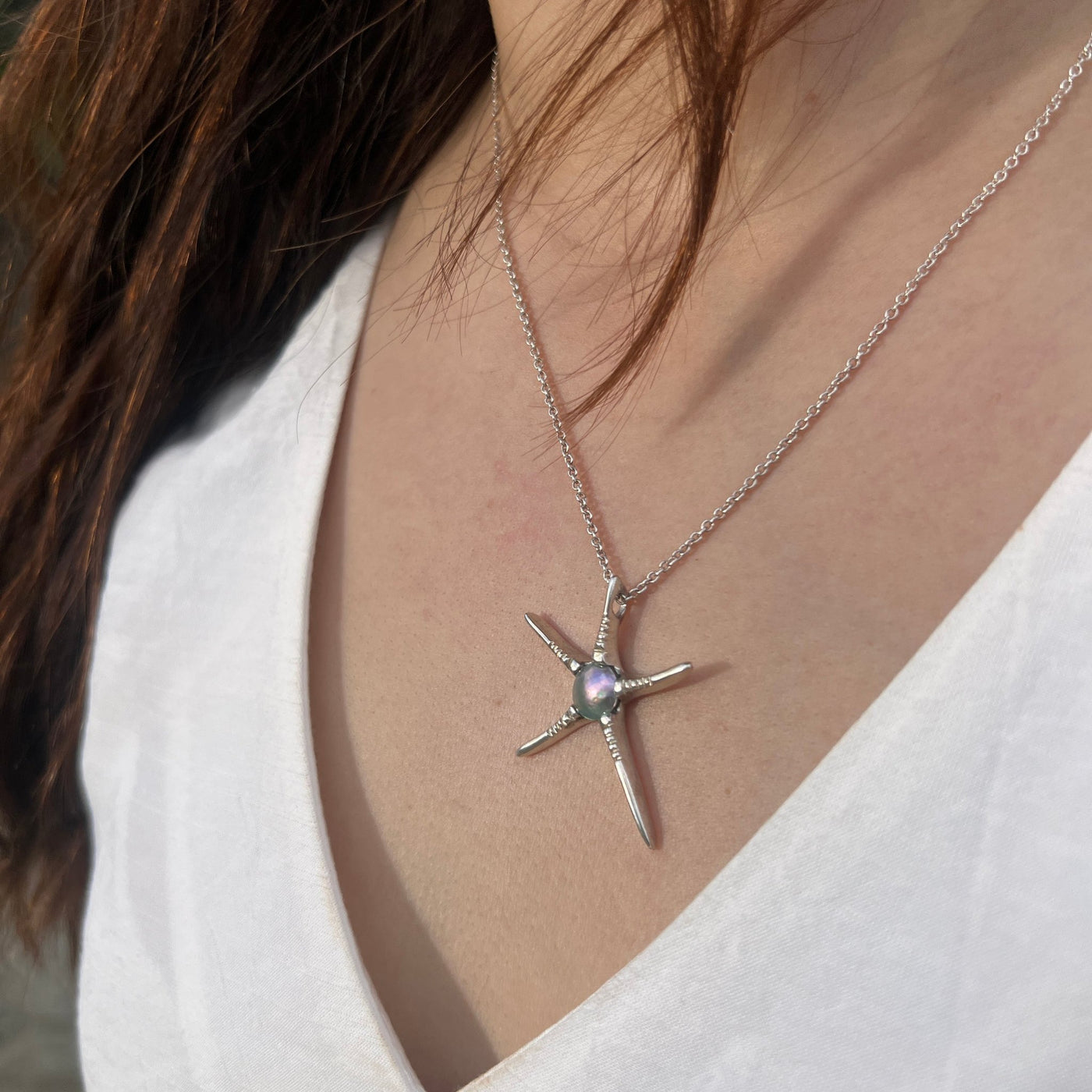 Evergreen Starfish Necklace