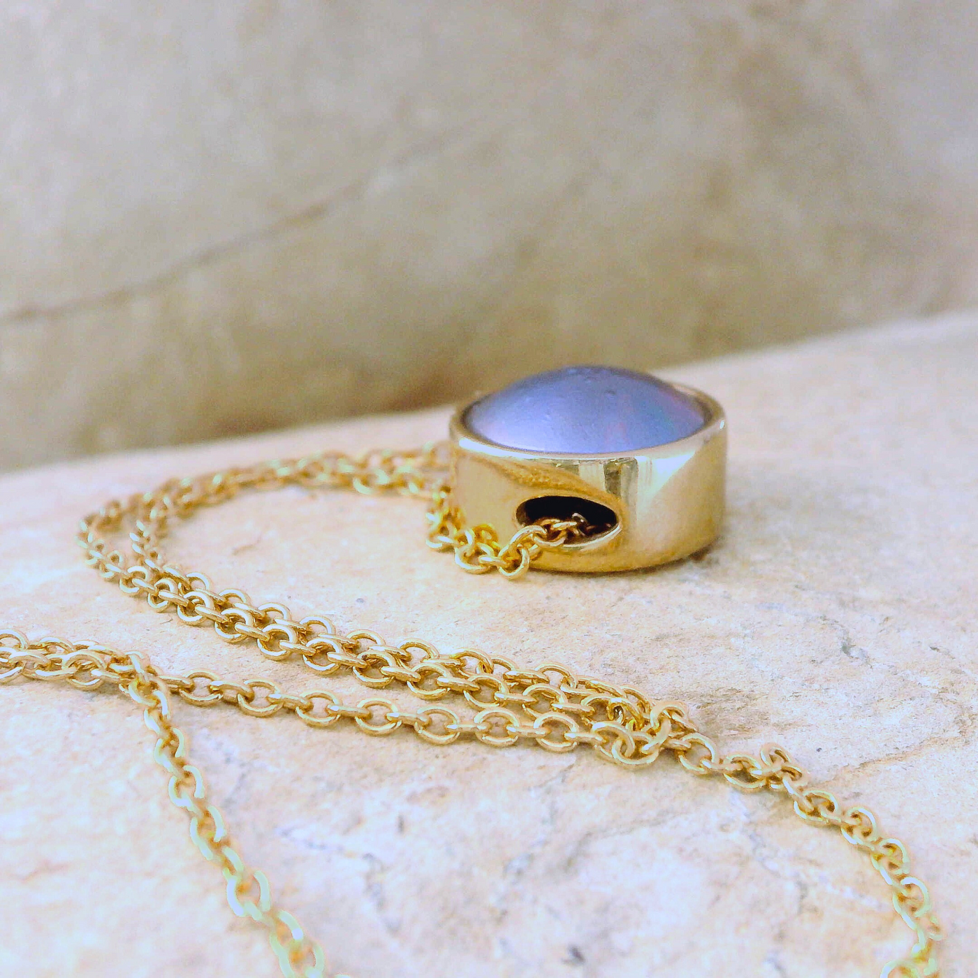 Pearl Yellow Gold Sunrise Necklace