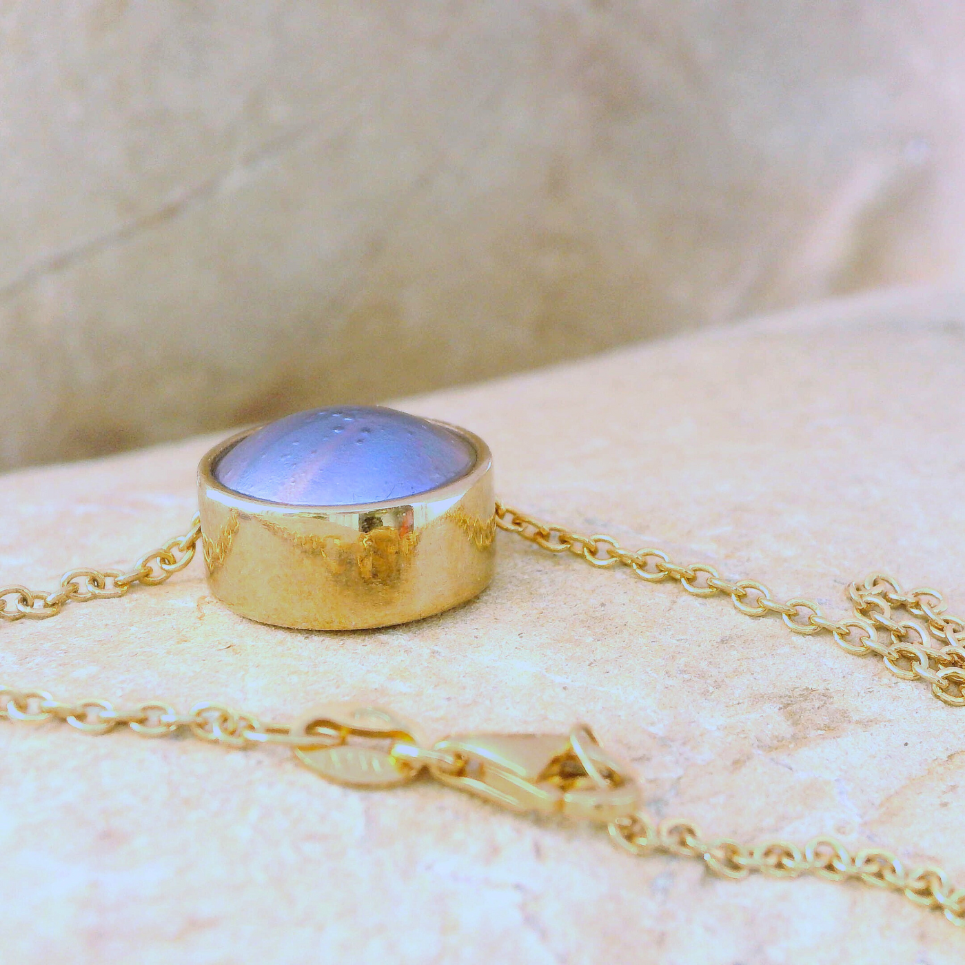 Pearl Yellow Gold Sunrise Necklace