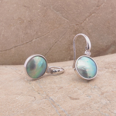 Pearl & CZ Aroha Earrings - STG