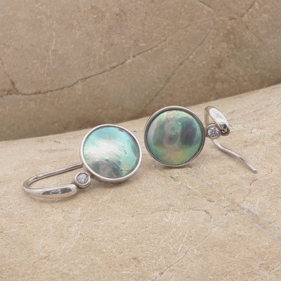Pearl & CZ Aroha Earrings - STG
