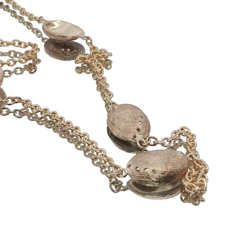 Gold Pāua Haliotis Cascade Necklace