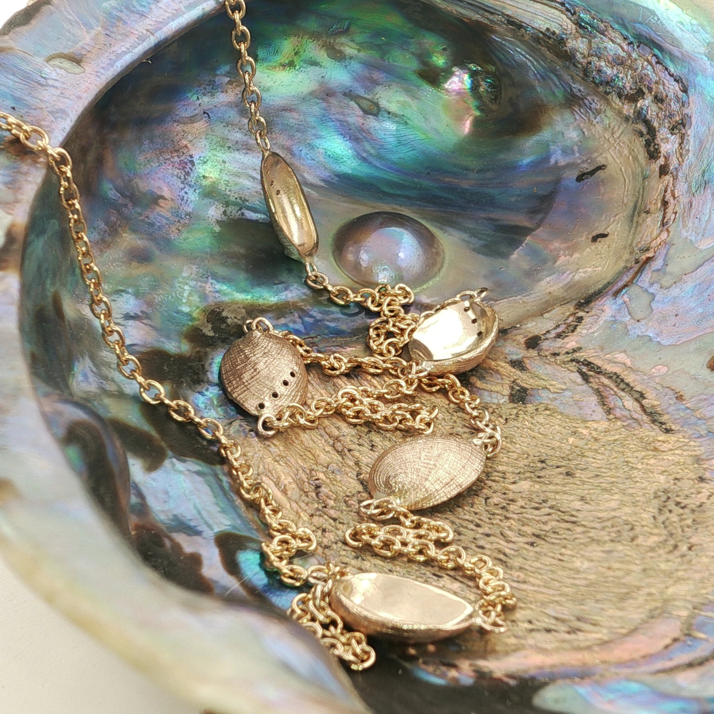 Haliotis Cascade Necklace 9ct
