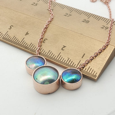 Pearl Trilogy Necklace - 9ct Rose Gold