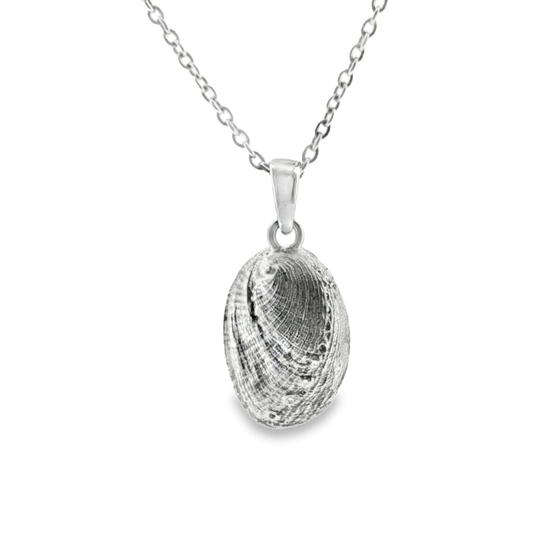 Sterling Silver Pāua Haliotis Shell Necklace