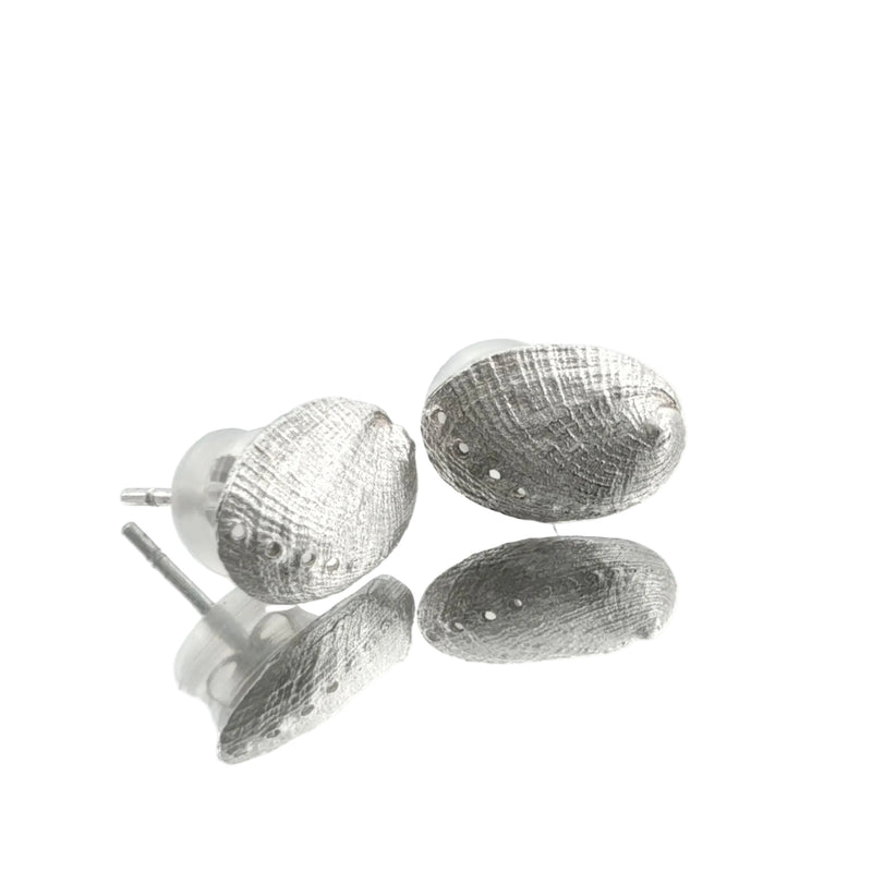 Sterling Pāua Haliotis Stud Earrings