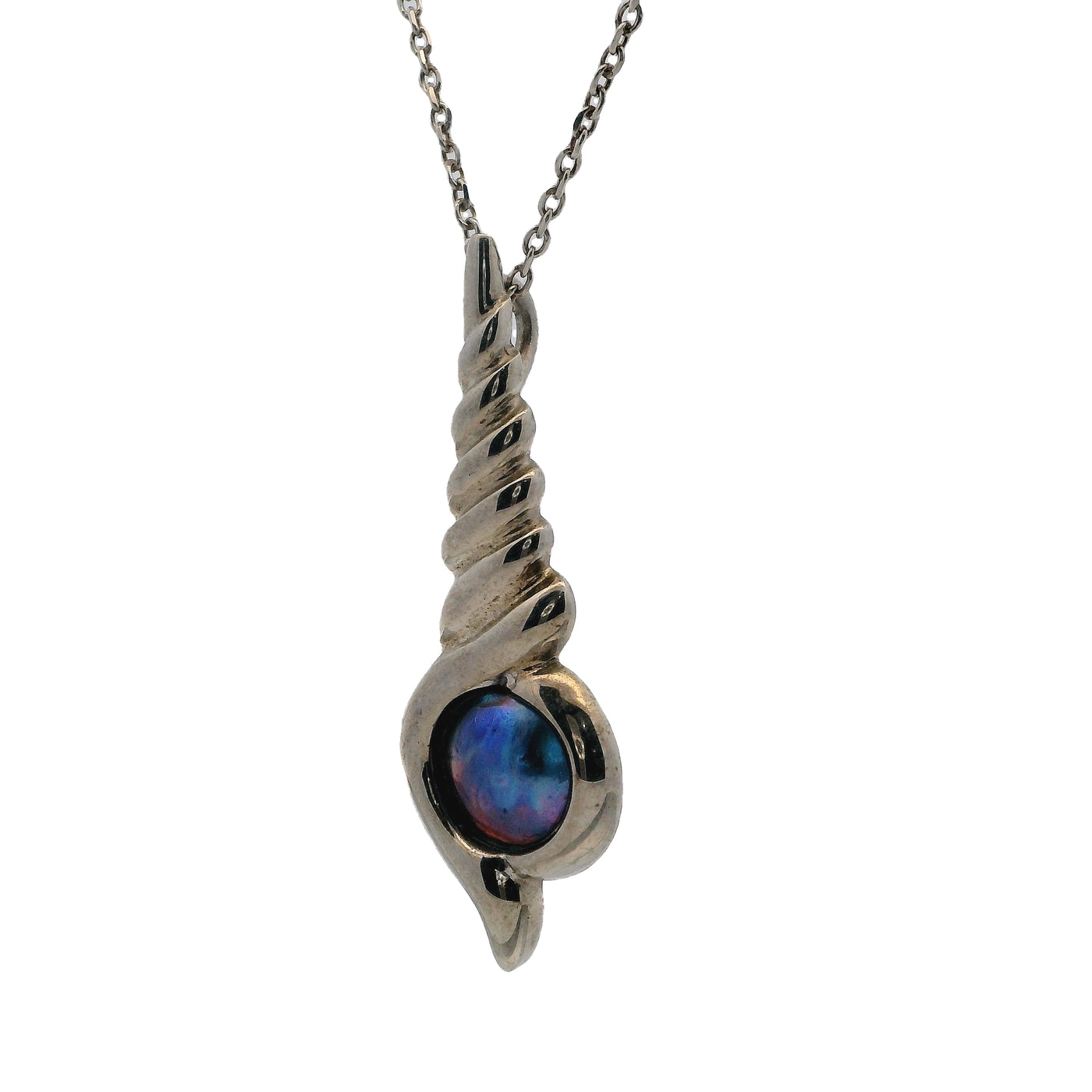 7. Pearl Narwhal Necklace  - July Flame Pearl