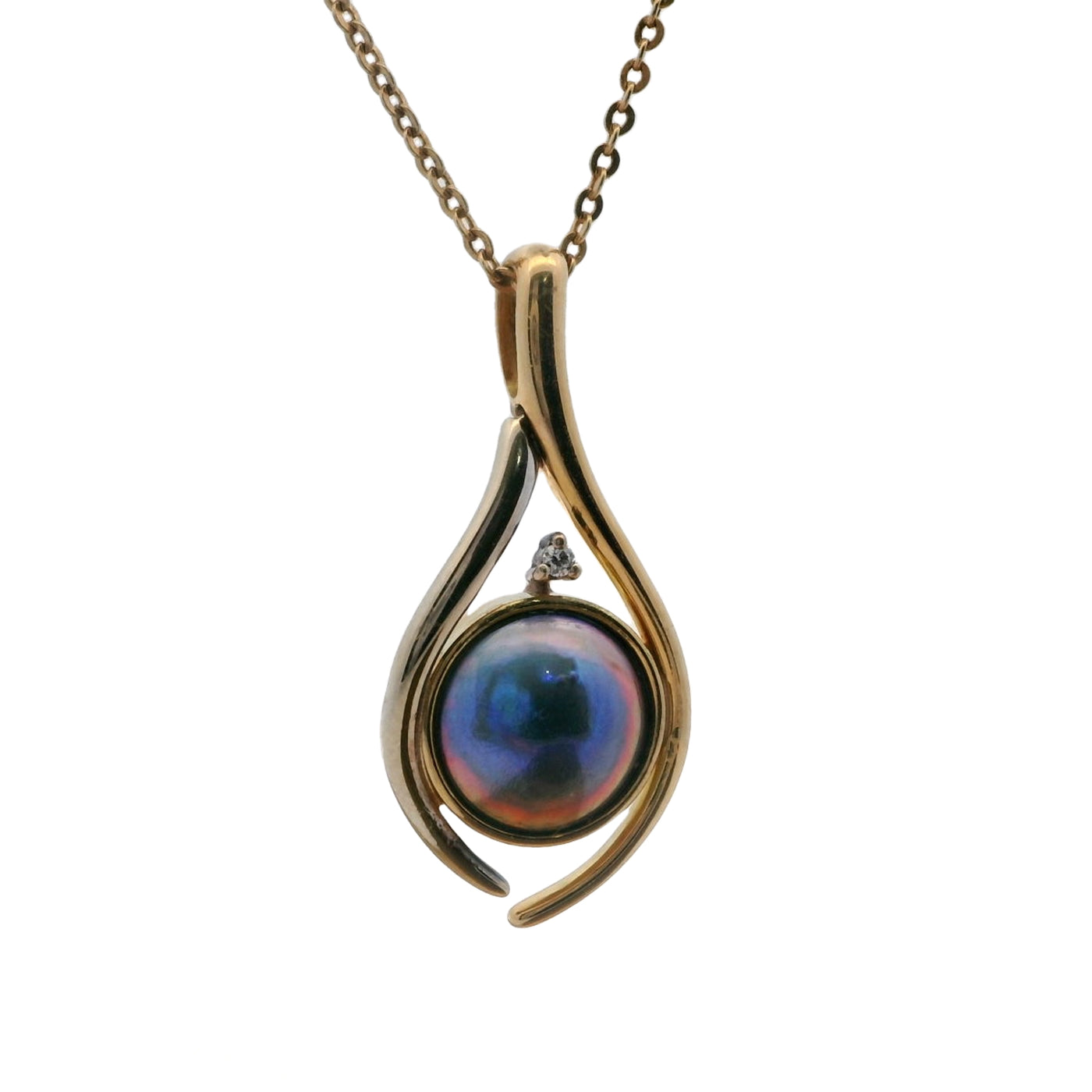 2. Pearl Bluefin Necklace 18CT - July Flame Pearl