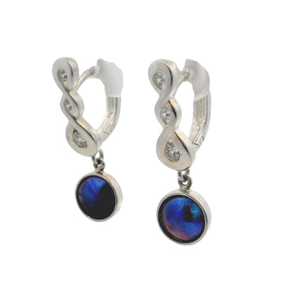 Pearl Trinity Twist Earrings