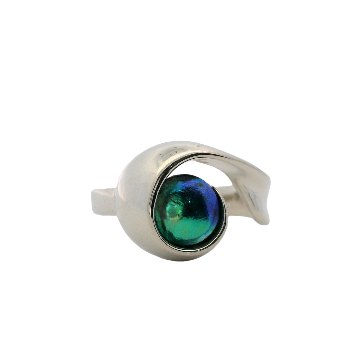 12. Pearl Athena Ring White Gold - December Aurora Pearl