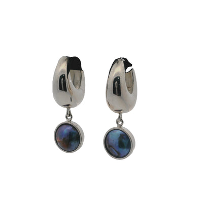 Pearl Silver Tide Earrings