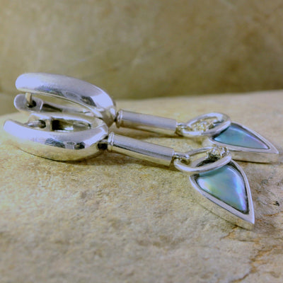 Pearl Ocean Arrow Teardrop Earrings