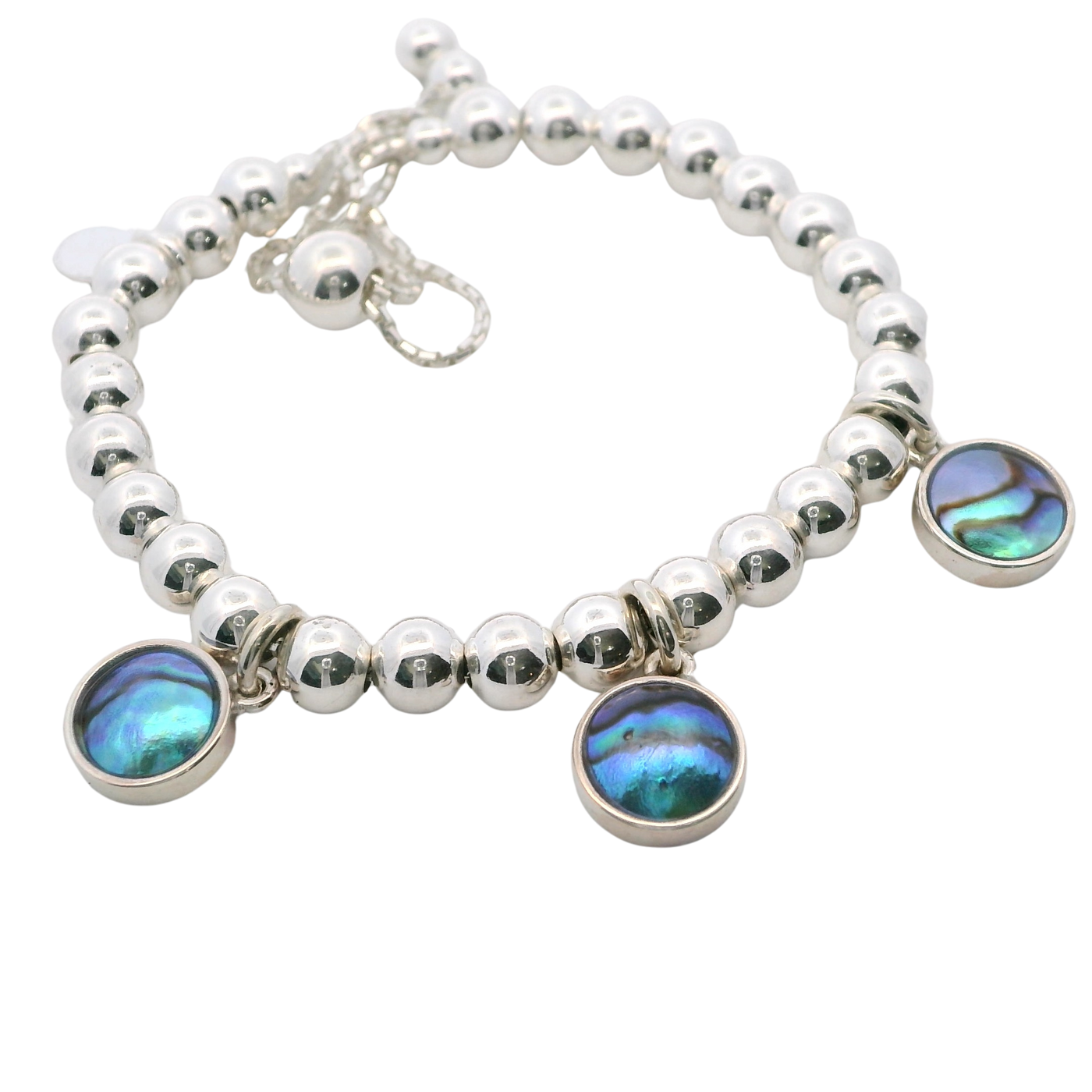 Pearl Silver Moons Bracelet
