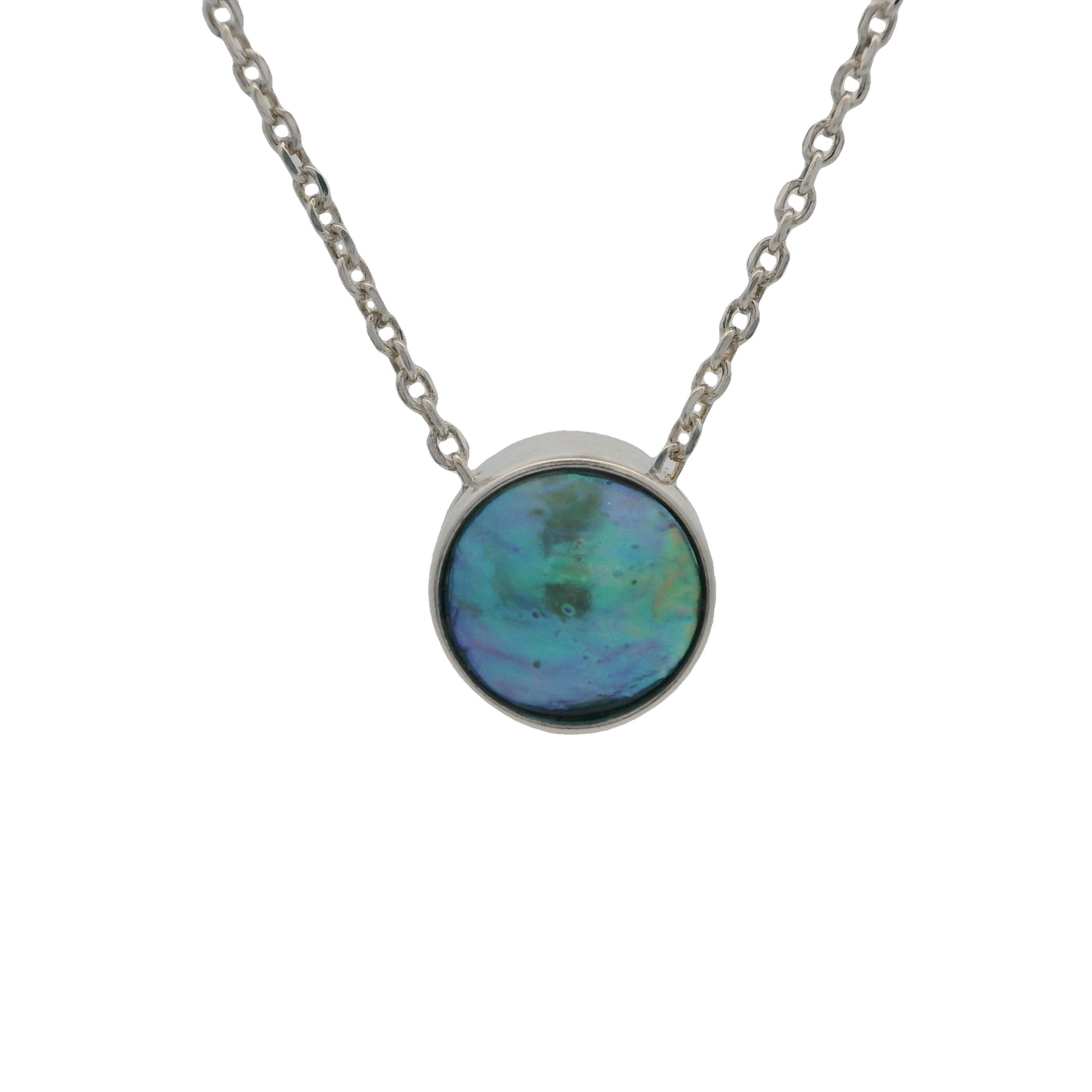 Pearl Eclipse Moon Necklace - STG