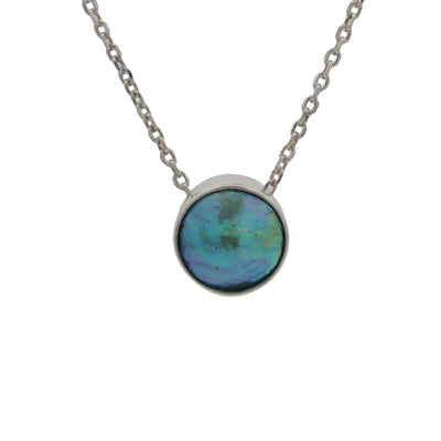 Pearl Eclipse Moon Necklace - STG