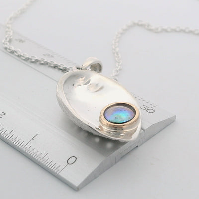 Pearl Paua Shell Necklace - Small