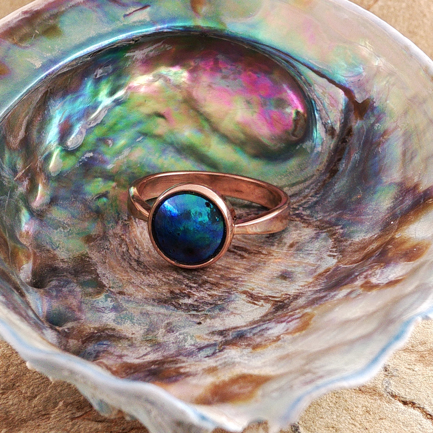 Pearl Neptune Ring 9ct Rose Gold