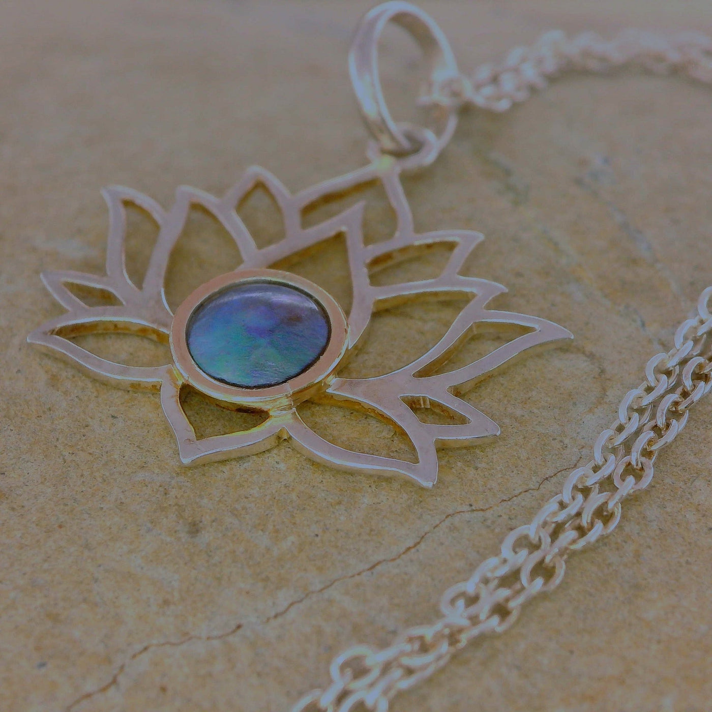 Pearl Lotus Necklace