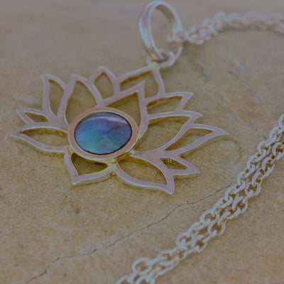 Pearl Lotus Necklace