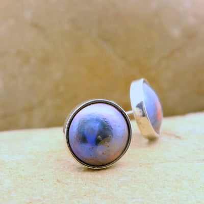 2. Pearl Stud Earrings STG - February Lavender Pearl