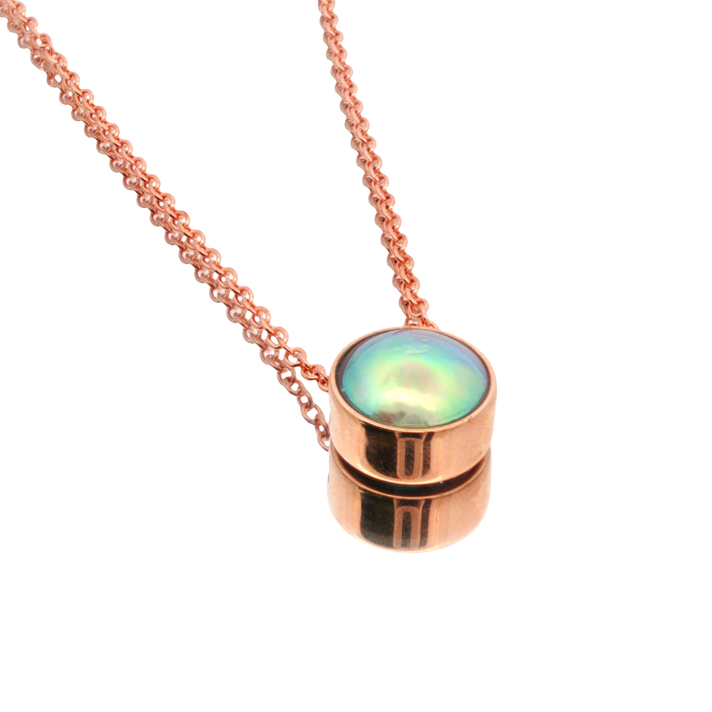 Pearl Sunrise Necklace - Rose Gold 9ct